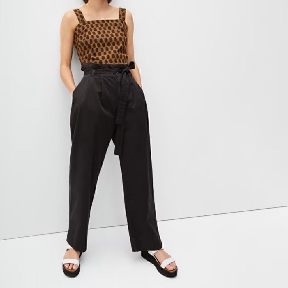 Everlane The Paperbag Black Pants